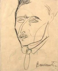 Aristide Sommati, c.1908 (carvão sobre papel)
